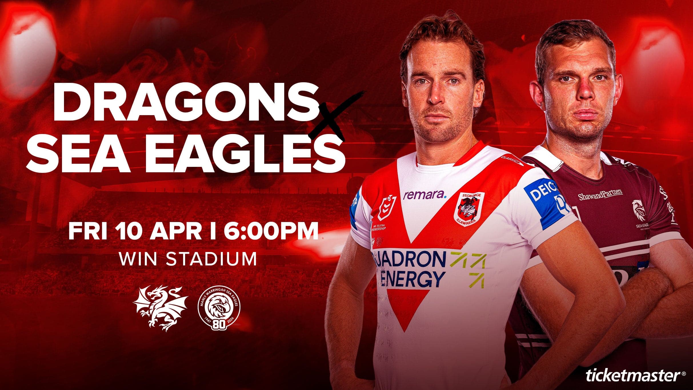 2026 NRL Telstra Premiership - Dragons v Sea Eagles