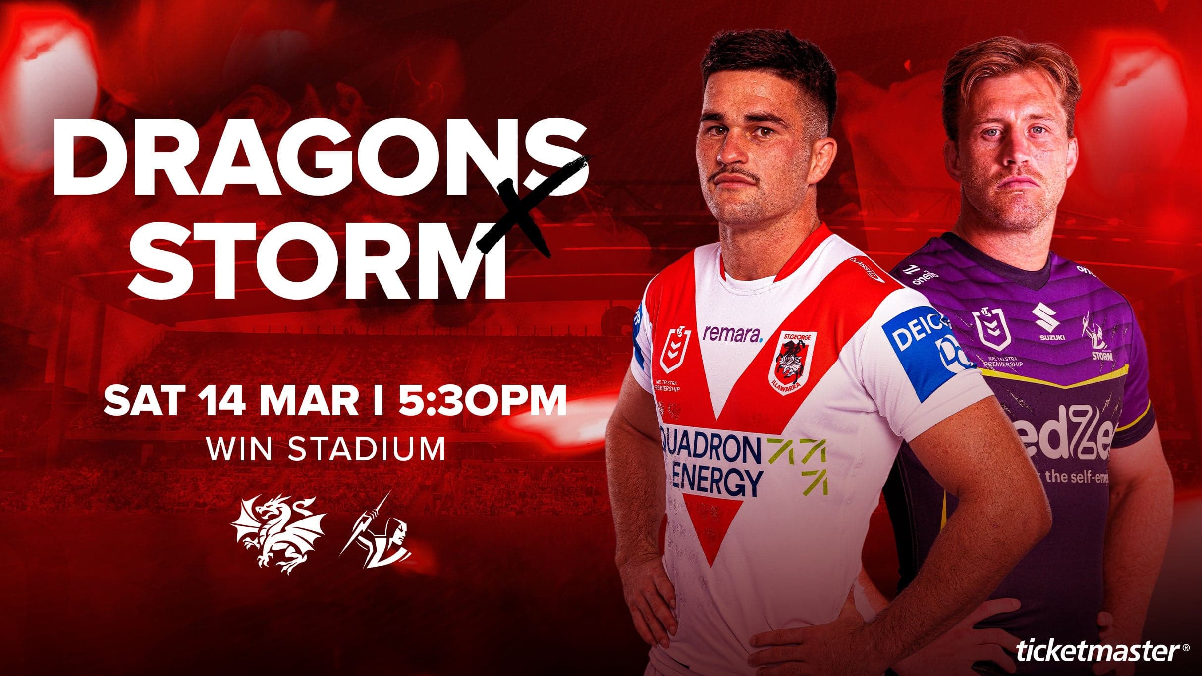 2026 NRL Telstra Premiership - Dragons v Storm